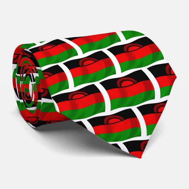 Malawi Flag Krawatte (Gerollt)