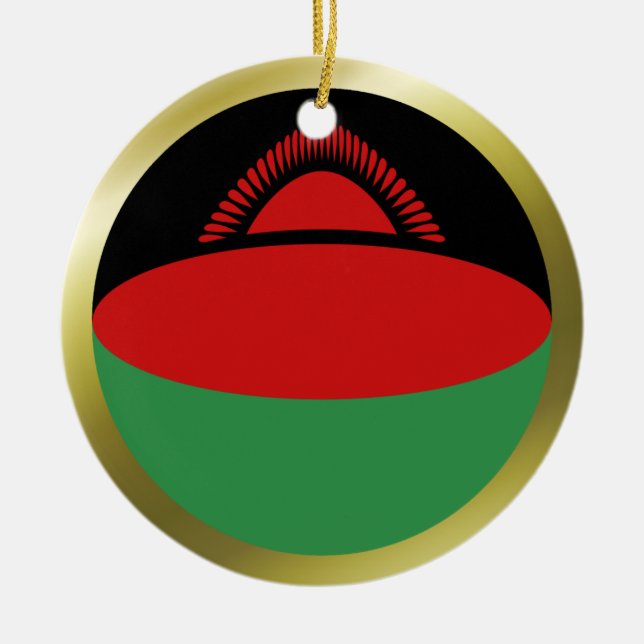 Malawi Flag Ornament (Vorne)