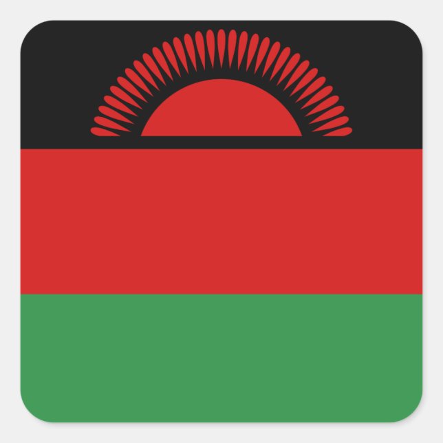 Malawi Flag Sticker (Vorderseite)