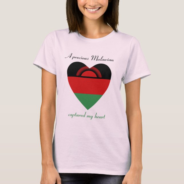 Malawi Flag Sweetheart T - Shirt (Vorderseite)