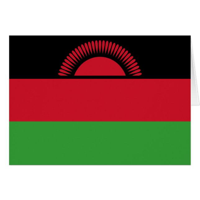 Malawi-Flagge (Vorderseite (Horizontal))