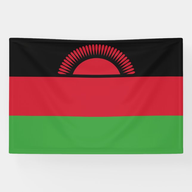 Malawi-Flagge Banner (Horizontal)
