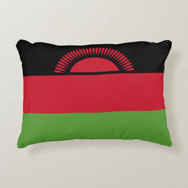 Malawi-Flagge Dekokissen (Vorderseite)