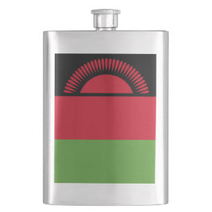 Malawi-Flagge Flachmann