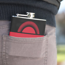 Malawi-Flagge Flachmann