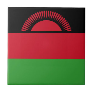 Malawi-Flagge Fliese