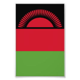 Malawi-Flagge Fotodruck