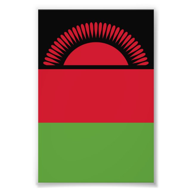 Malawi-Flagge Fotodruck (Vorne)