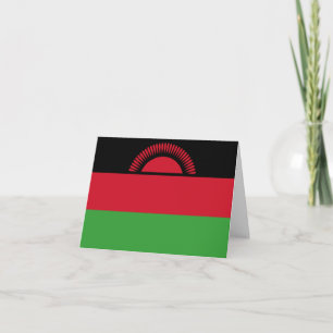 Malawi-Flagge Karte