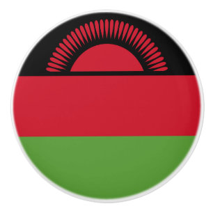 Malawi-Flagge Keramikknauf