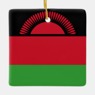 Malawi-Flagge Keramikornament
