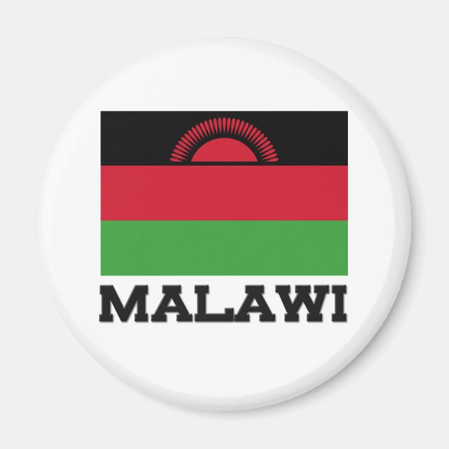 Malawi-Flagge Magnet (Vorne)