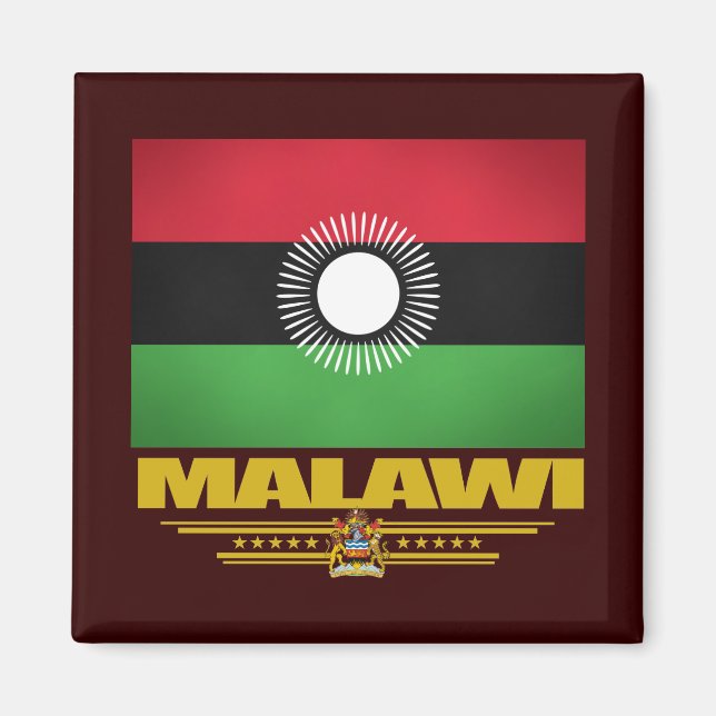 Malawi-Flagge Magnet (Vorne)