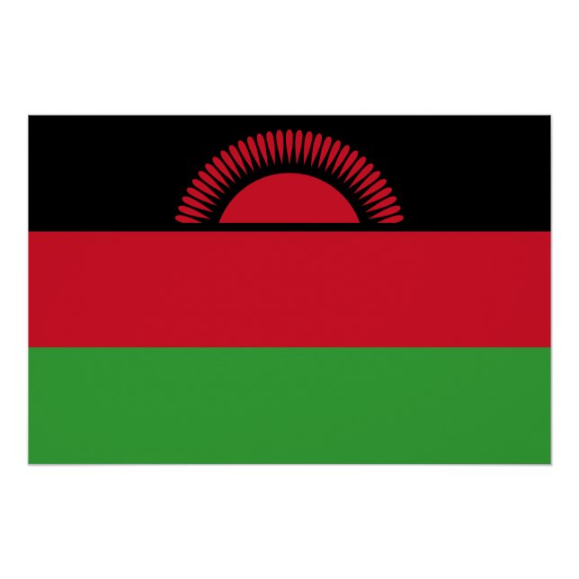 Malawi-Flagge Poster (Vorderseite)