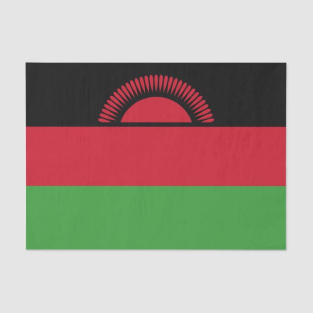 Malawi-Flagge Seidenpapier (Vorderseite)