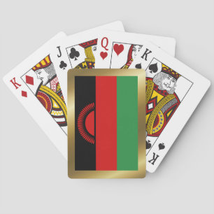 Malawi-Flagge Spielkarten