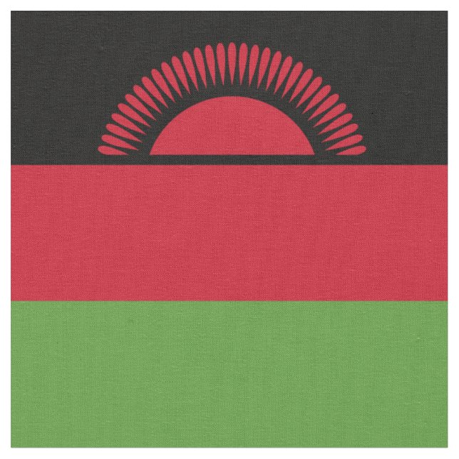 Malawi-Flagge Stoff (Nahaufnahme)