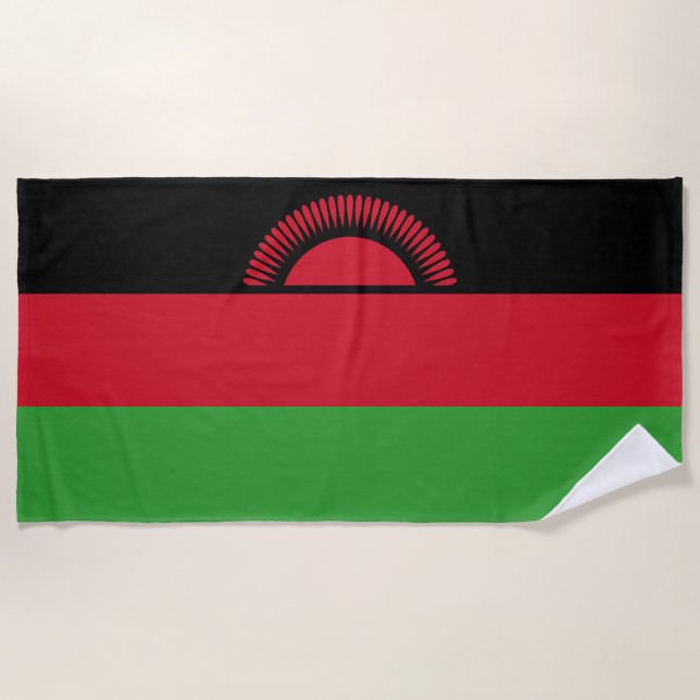 Malawi-Flagge Strandtuch (Vorderseite)