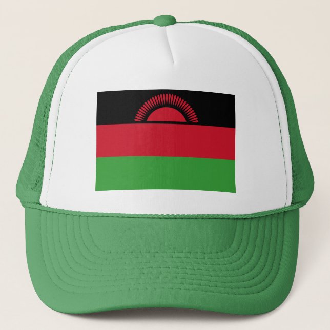 Malawi-Flagge Truckerkappe (Vorderseite)