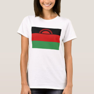 Malawi-Flagge und Karte T-Shirt