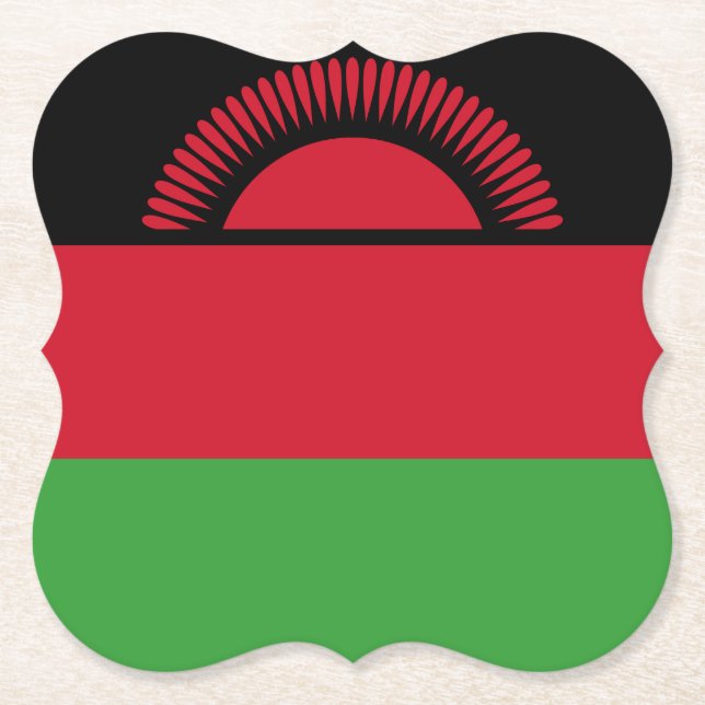 Malawi-Flagge Untersetzer (Vorderseite)