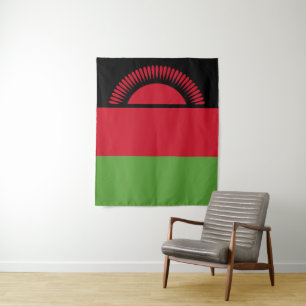 Malawi-Flagge Wandteppich
