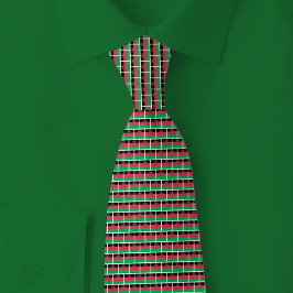 Malawi-Flagge Ziegelmuster Krawatte