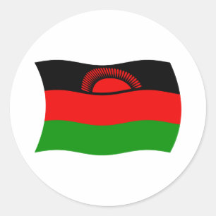 Malawi-Flaggen-Aufkleber Runder Aufkleber