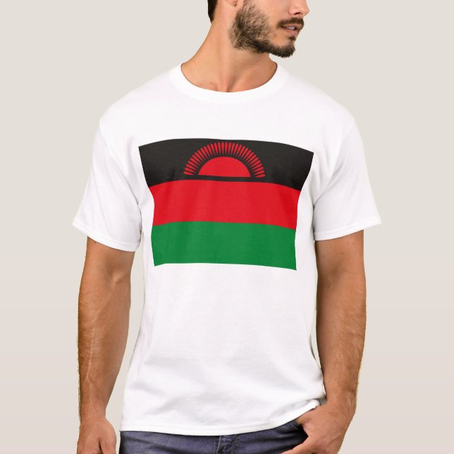 Malawi-Flaggen-T - Shirt (Vorderseite)