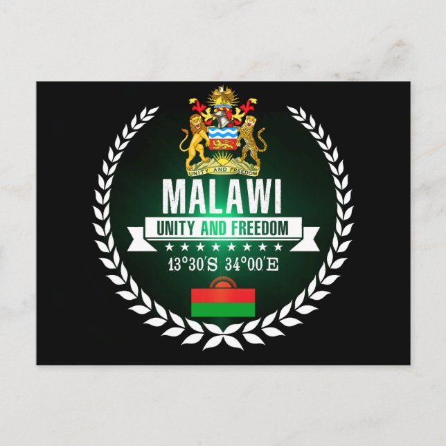 Malawi Postkarte (Vorderseite)