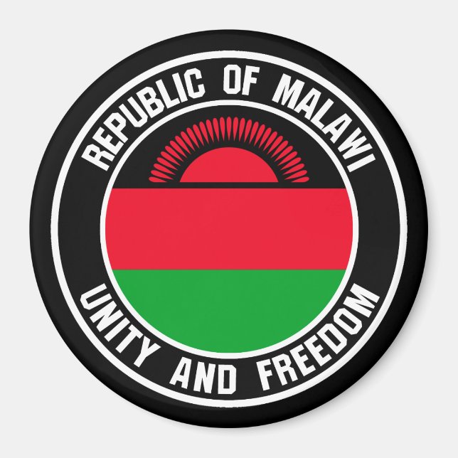 Malawi Round Emblem Magnet (Vorne)