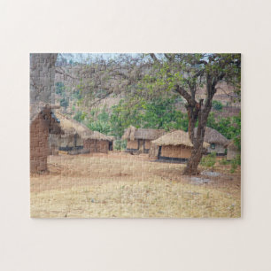 Malawi Village Huts. Puzzle