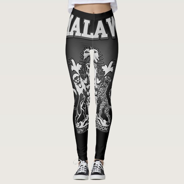 Malawi-Wappen Leggings (Vorderseite)