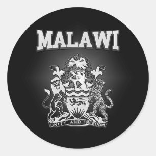 Malawi-Wappen Runder Aufkleber