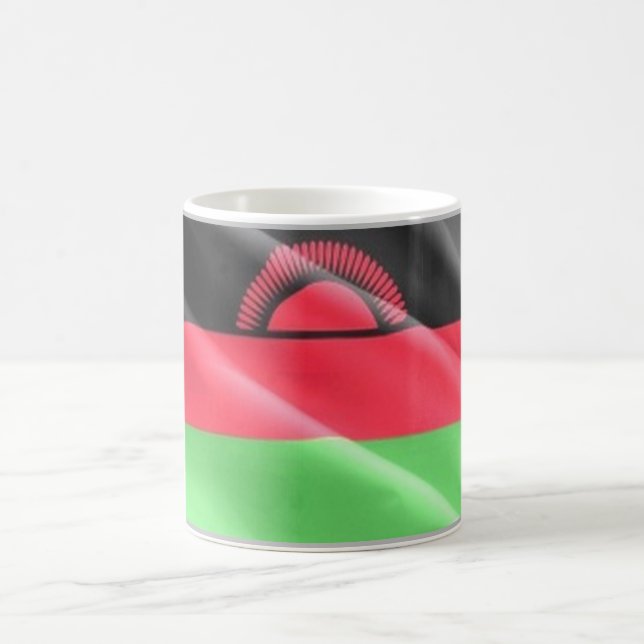 Malawi - Waving Flag - Kaffeetasse (Mittel)