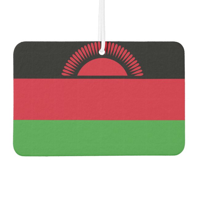 malawische Flagge Autolufterfrischer (Vorderseite)