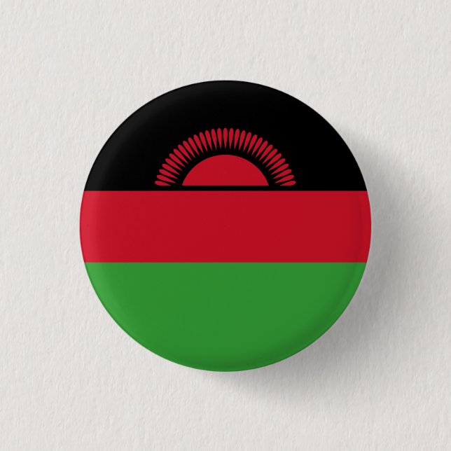 Malawische Flagge, Flagge Malawis Button (Vorderseite)