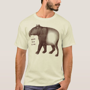 Malayan Tapir - Rett den Tapir, I Liebe Tapirs T-Shirt
