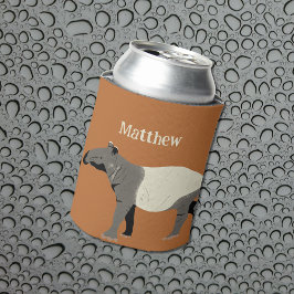 Malayische oder asiatische Tapir-Illustration Pers Dosenkühler