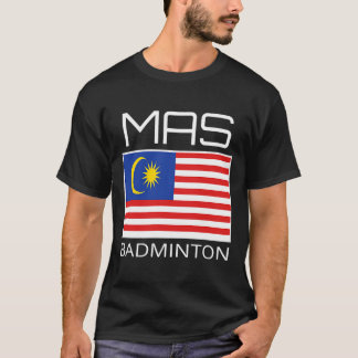 Malaysia Badminton Team Malaysian Athlete MAS Flag T-Shirt