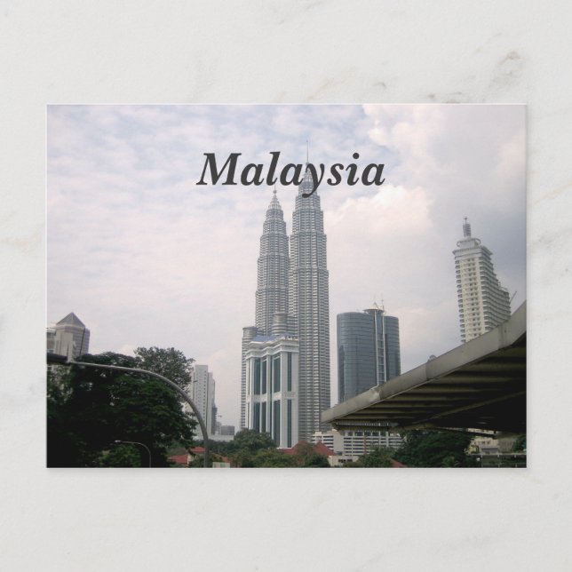 Malaysia City Postkarte (Vorderseite)