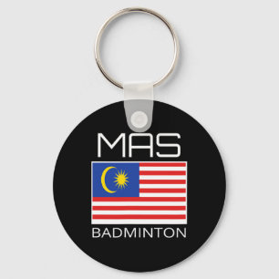 Malaysia Dminton Team Malaysian Athlete Mas Flag Schlüsselanhänger