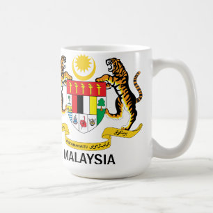 MALAYSIA - Emblem/Flagge/Symbol/Wappen Kaffeetasse