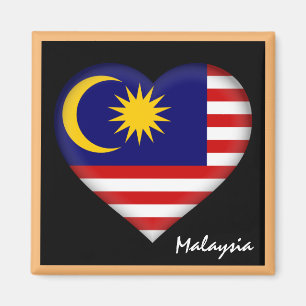 Malaysia Fahne & Malay Herbst Urlaub /sport Magnet