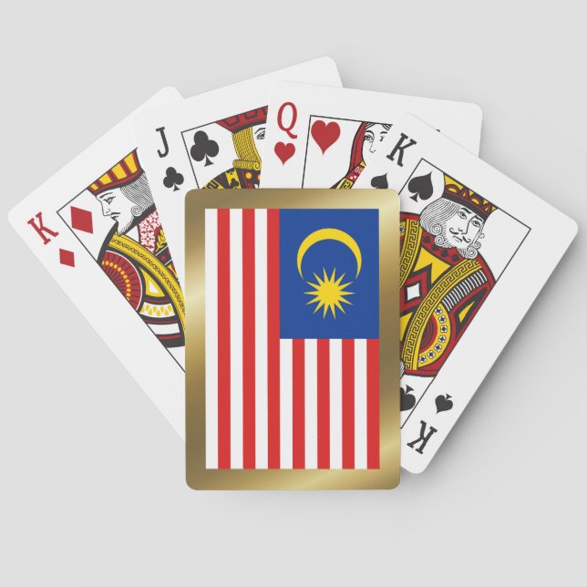 Malaysia Flag Playing Cards Spielkarten (Rückseite)