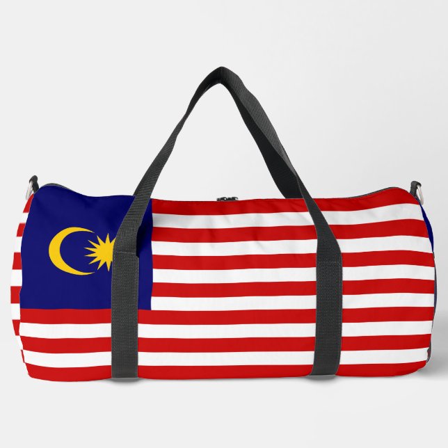 Malaysia-Flagge Duffle Bag (Vorderseite)