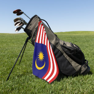 Malaysia-Flagge Golfhandtuch