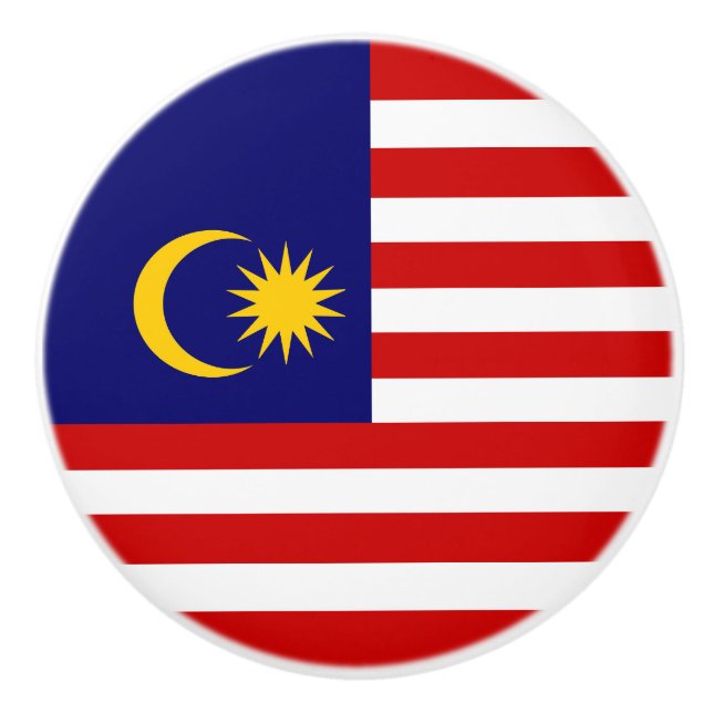 Malaysia-Flagge Keramikknauf (Vorderseite)