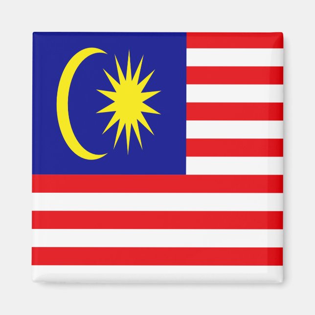 Malaysia-Flagge Magnet (Vorne)