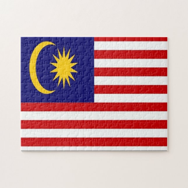 Malaysia - Flagge - Puzzle (Horizontal)
